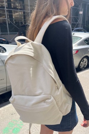 Batoh Brandy Melville BM Bílé | CZ XSBIO-7539