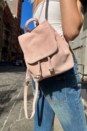 Batoh Brandy Melville Læder Mini Růžové | CZ LSGQZ-6931