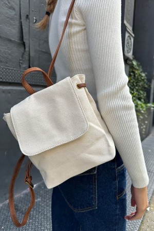 Batoh Brandy Melville Mini Bílé | CZ OBCPG-0819