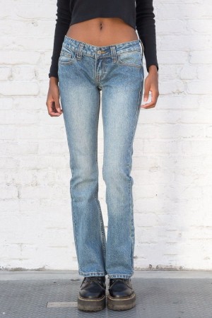 Džíny Brandy Melville Kylie Blankyt | CZ MGWED-2190