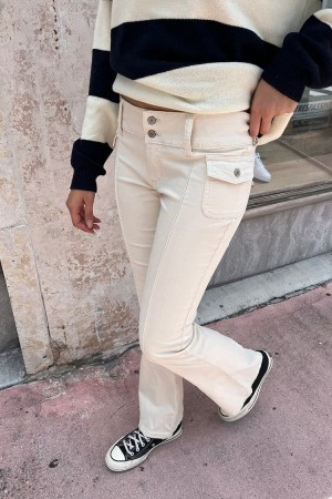 Kalhoty Brandy Melville Agatha Bílé | CZ GACPQ-3018