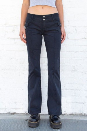 Kalhoty Brandy Melville Agatha Tmavě Blankyt | CZ DICHO-5763