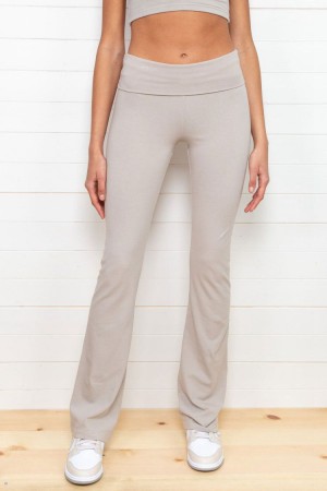 Kalhoty Brandy Melville Priscilla Béžový | CZ OVEHP-6410