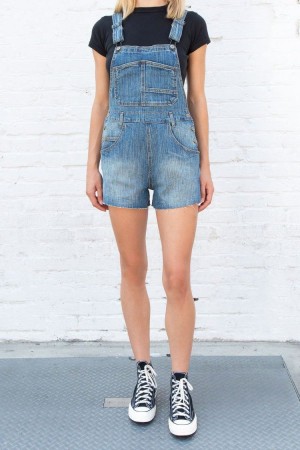 Kraťasy Brandy Melville Hayley Overall Blankyt | CZ CPKGQ-5482