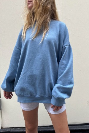 Mikina Brandy Melville Erica Oversized Blankyt | CZ RTQDW-2476