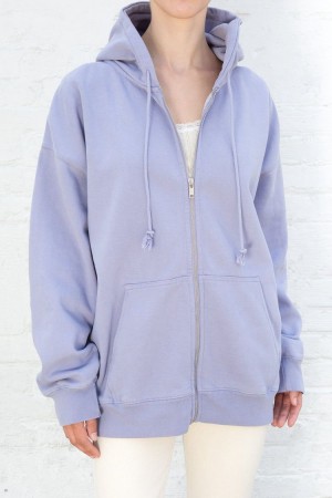 Mikina s Kapucí Brandy Melville Christy Levandule | CZ MBXHJ-3024