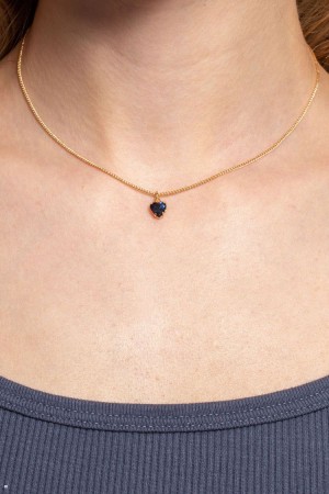Náhrdelník Brandy Melville Heart Charm Zlaté | CZ GIQTP-1048