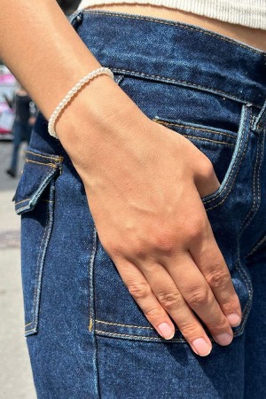Náramek Brandy Melville Pearl Bílé | CZ SVBEO-9075