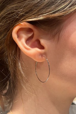 Náušnice Brandy Melville Hoop Stříbrné | CZ AKXNY-9315
