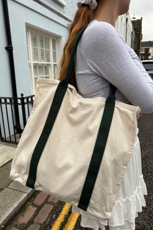 Přebalovací Tašky Brandy Melville BM Bílé | CZ CQFAW-5978