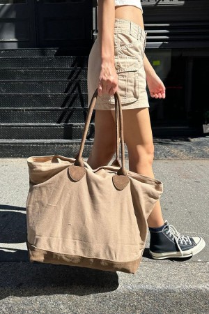Přebalovací Tašky Brandy Melville BM Béžový | CZ AMQCJ-2534