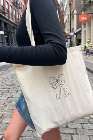 Přebalovací Tašky Brandy Melville Cherub Bílé | CZ DAGBY-3206