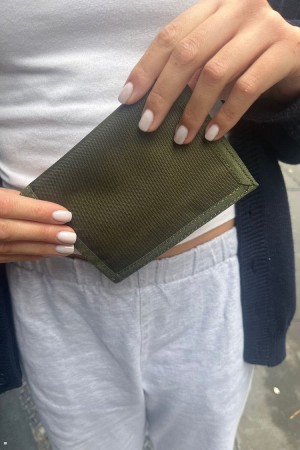 Peněženka Brandy Melville Large Olivy Zelené | CZ XTRFH-7216