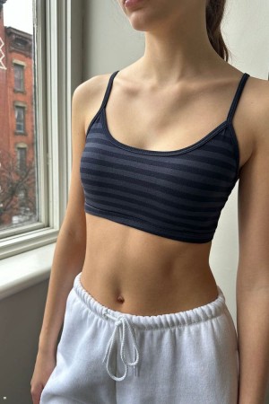 Podprsenky Brandy Melville Laney Pruhovaný Tmavě Blankyt | CZ SKUDY-3519