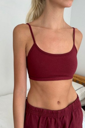 Podprsenky Brandy Melville Laney Vínové | CZ GACMS-9735