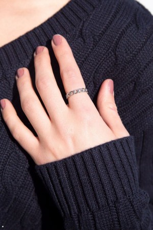 Prsteny Brandy Melville Chain Stříbrné | CZ EJPOM-1960