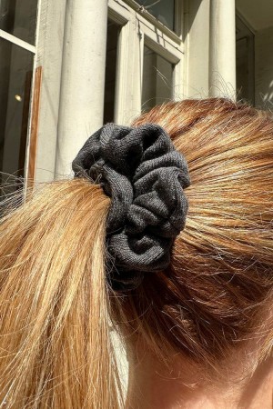 Scrunchie Brandy Melville Basic Tmavě Šedé | CZ KEZPQ-3216
