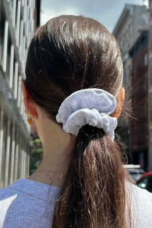 Scrunchie Brandy Melville Bavlněné Světle Šedé | CZ ZYTSU-3547