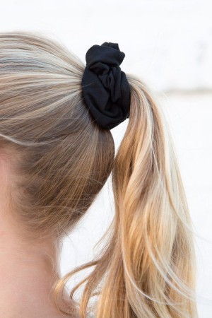 Scrunchie Brandy Melville Bavlněné Černé | CZ JHOLA-1240