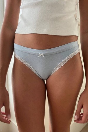 Spodní Prádlo Brandy Melville Bavlněné Světle Blankyt | CZ NOKCY-1280