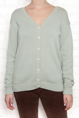 Svetr Brandy Melville Coraline Bavlněné Mátově Zelená | CZ ZIFES-9620