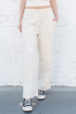 Teplákové Kalhoty Brandy Melville Anastasia Bílé | CZ KCAUD-0365