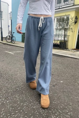Teplákové Kalhoty Brandy Melville Autumn Tie Blankyt | CZ VTIJO-3921