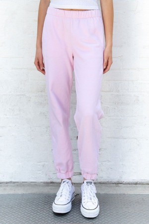 Teplákové Kalhoty Brandy Melville Rosa Světle Růžové | CZ AQURG-2679