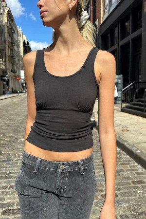 Tílko Brandy Melville Victoria Šedé | CZ GVLFZ-5812