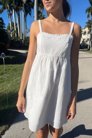 Šaty Brandy Melville Holly Bílé | CZ VWDMC-0286